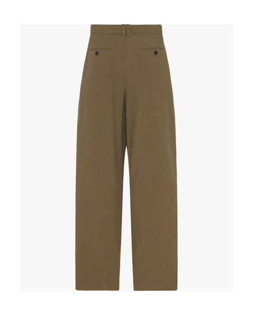 The Row Green Lilas Straight Leg Pants