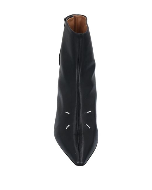 Maison Margiela Black Leather Ankle Boot