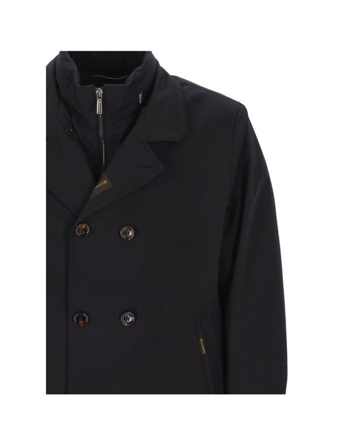 Moorer Black Volmer-Kn Double-Breasted Jacket for men