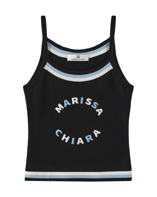 Marissa Chiara Black Crew Neck Vest