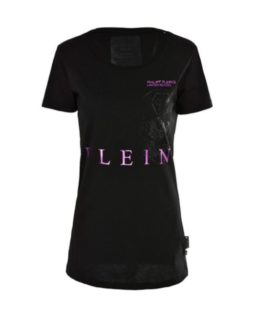 Philipp Plein Black Logo Details T-Shirt