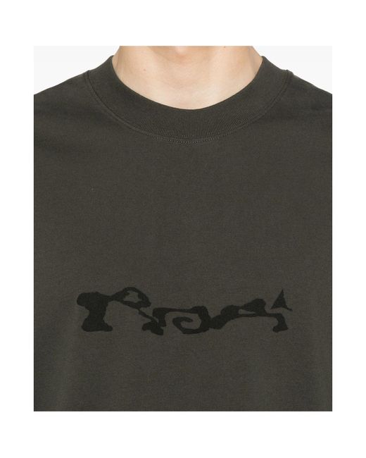 Roa Green Service Graphic Printed Crewneck T-Shirt for men