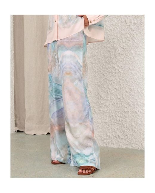 Zimmermann Blue Illuminate Track Pants
