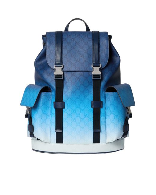 Gucci Blue Chroma Large Backpack for men