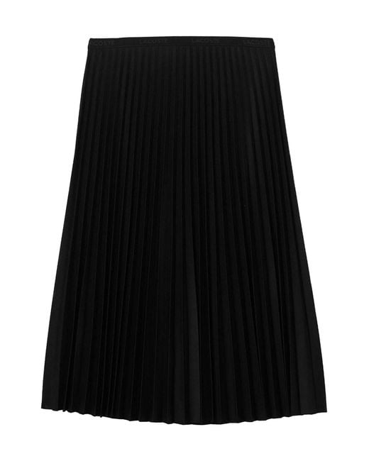 Lacoste Black Midi Skirt