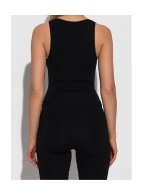 Entire studios Black Ribbed Playsuit