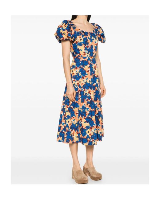 Ulla Johnson Blue Midi Dresses