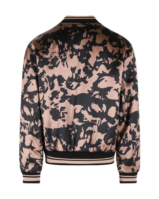 Dries Van Noten Black Volker Reversible Bomber Jacket for men
