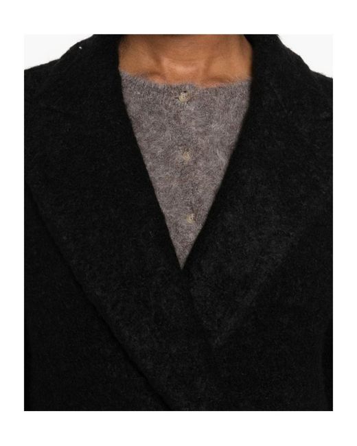 Tagliatore Black Double-Breasted Coat