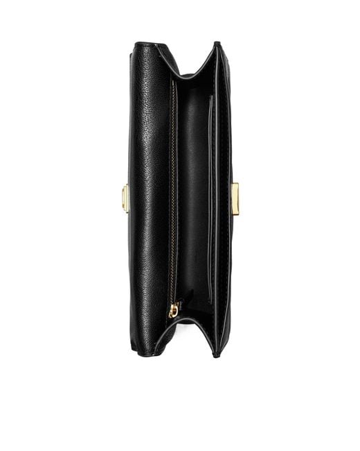 Tory Burch Black Small Fleming Convertible Shoulder Bag