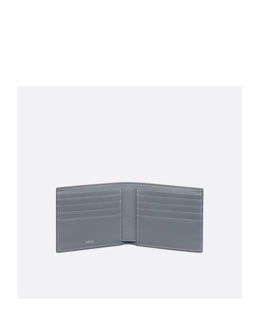 Dior Gray Cd Icon Bifold Wallet for men