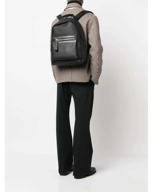 Tom Ford Black Zipped Backpack for men