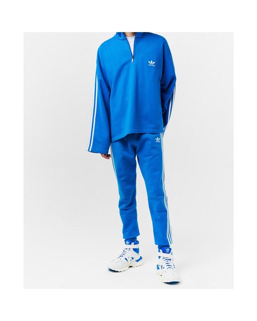 Balenciaga Blue Logo Track Pants for men