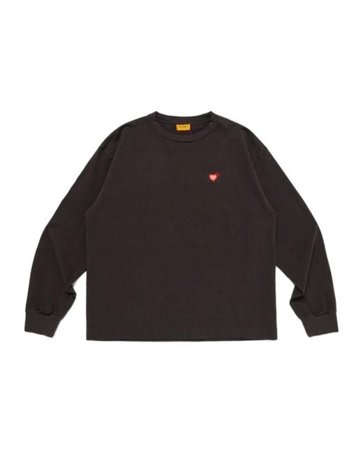 Human Made Black Graphic Long-Sleeve T-Shirt for men