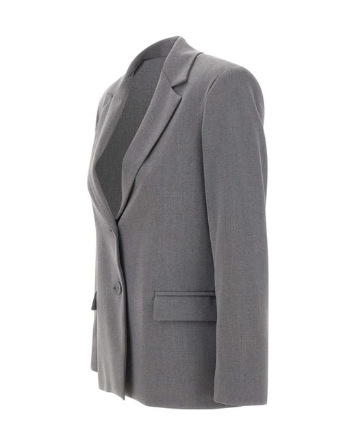Kaos Gray Single-Breasted Blazer