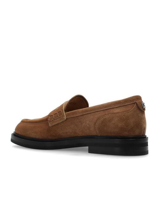 Dolce & Gabbana Brown Round Toe Loafers