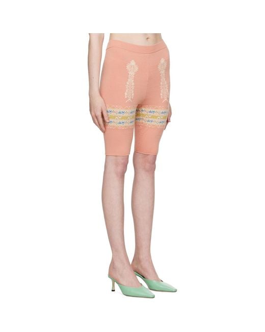 Conner Ives Pink Bike Shorts
