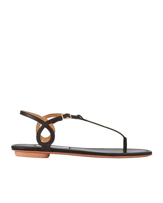 Aquazzura Brown Buckle-Fastening Sandals