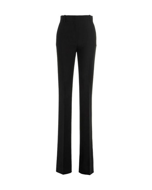 Valentino Black Buttoned Tailored Pants