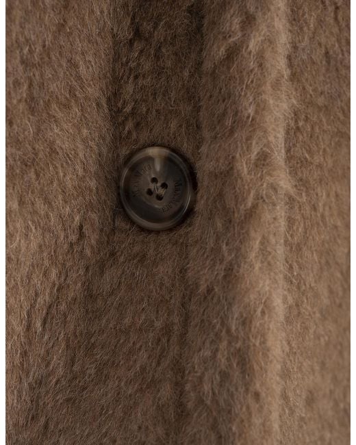 Max Mara Brown Faux Fur & Shearling Jackets