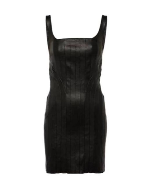 Stouls Black Nino Leather Minidress
