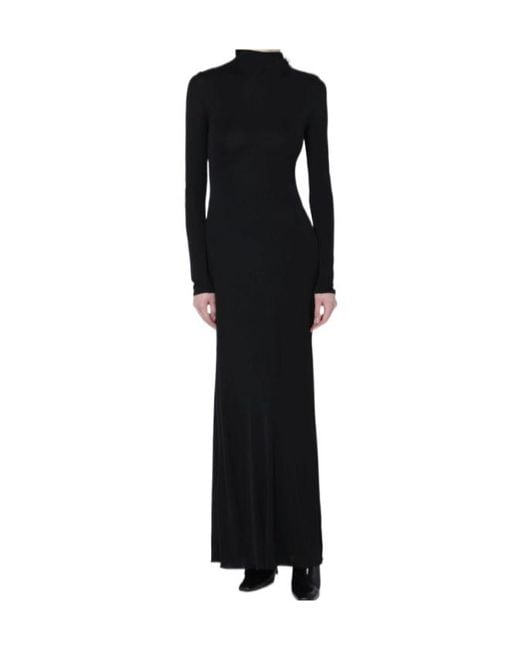 Alaïa Black Dress With Back Draping