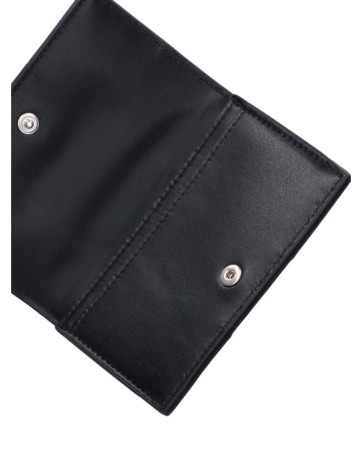 Bottega Veneta Black Flap Card Case for men