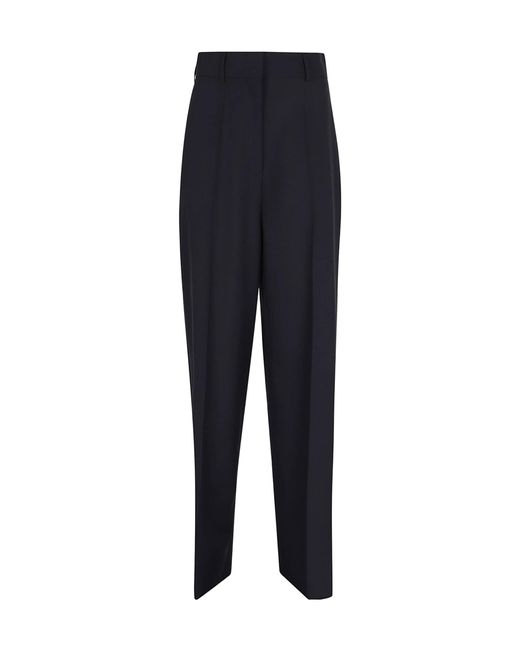 Valentino Blue Straight Hem Tailored Trousers