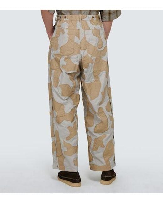 Undercover Natural Wide-Leg Camouflage Pants for men