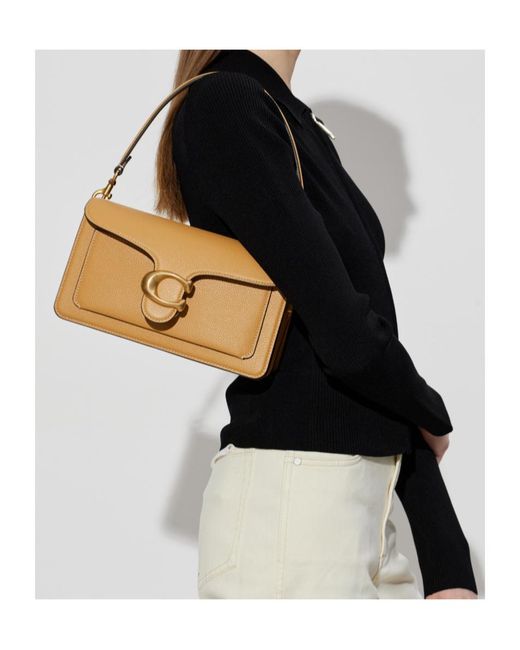 COACH Metallic Tabby Leather Shoulder Bag