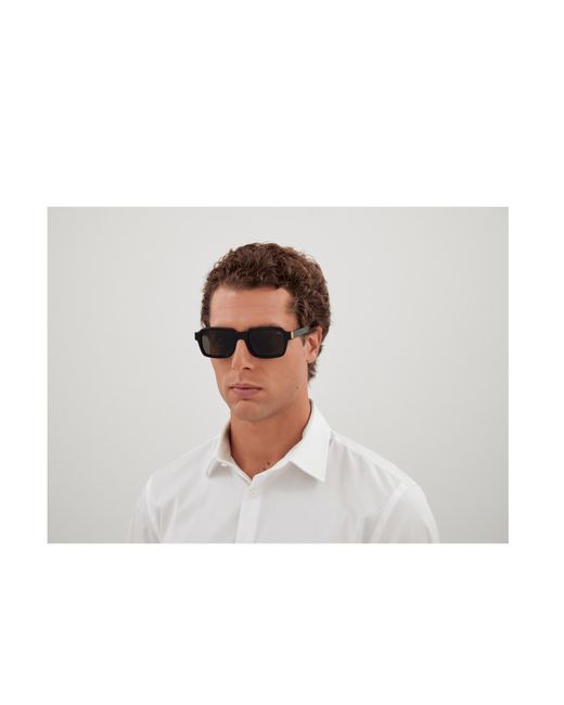 Dunhill White Rectangular Du0057S Sunglasses for men