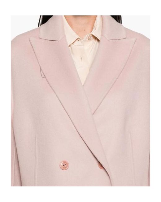 Ermanno Scervino Pink Double-Breasted Wool Jacket