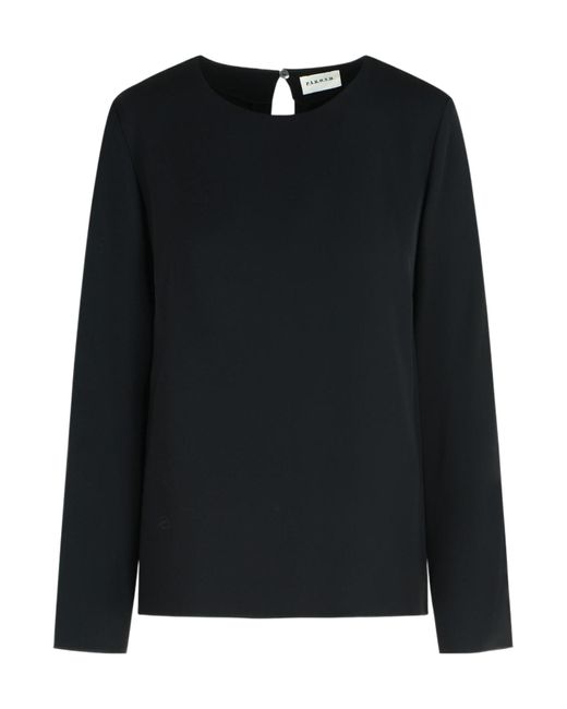 P.A.R.O.S.H. Black Long-Sleeve Blouse