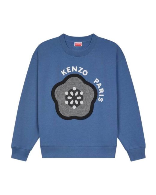 KENZO Blue Pop' Embroidered Sweatshirt