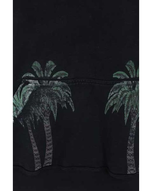 Rhude Blue Logo-Print Long-Sleeve Hoodie for men