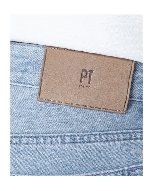 Pt Pantaloni Blue Pt Torino Straight-Leg Jeans for men