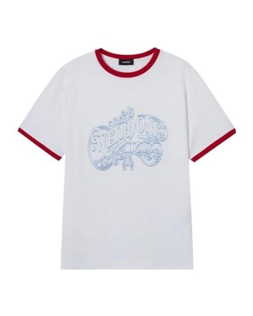 we11done White Printed T-Shirt