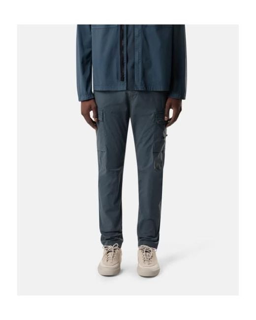 Stone Island Blue Regular-Tapered-Fit Cargo Trousers for men
