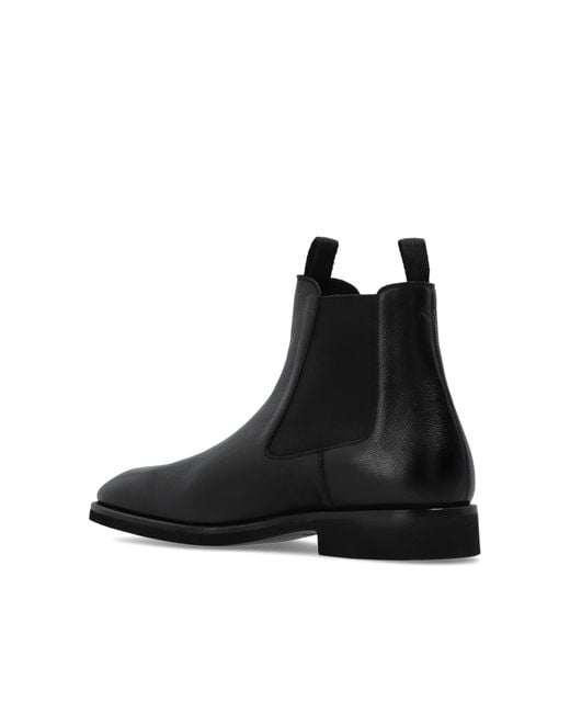 Tom Ford Black Solid Color Boots for men
