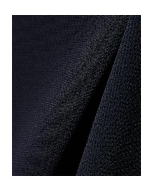 The Row Blue Round Collar Sleeveless Dress