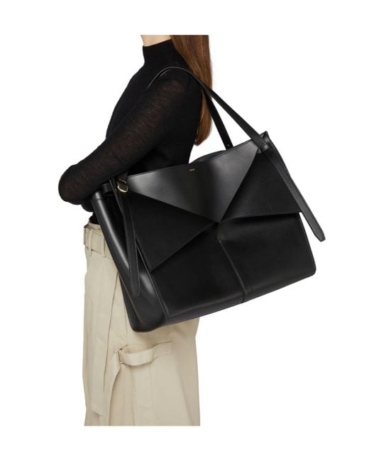 Coperni Black Double Handle Tote Bag