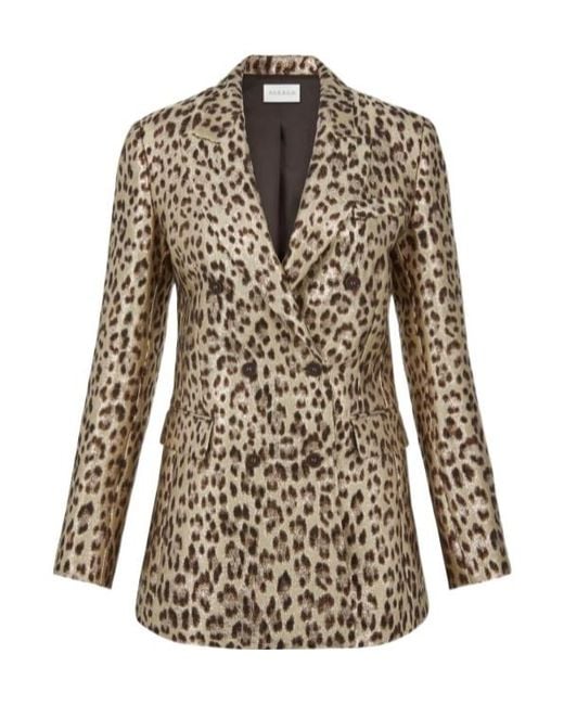 P.A.R.O.S.H. Multicolor Leopard-Print Double-Breasted Blazer