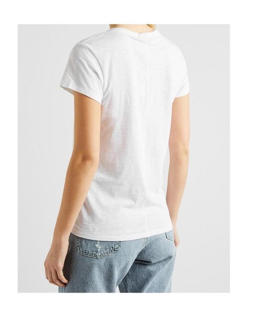 Rag & Bone White Short-Sleesleeved T-Shirt