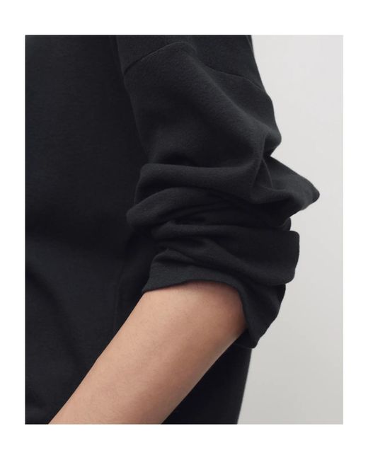 The Row Black Floris Cotton Sweater