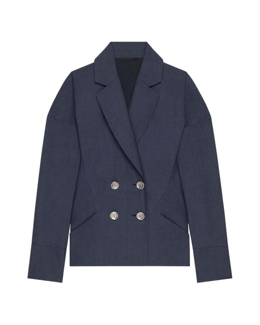Givenchy Blue Button-Up Jacket