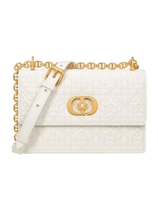 Dior White Miss Caro Mini Bag