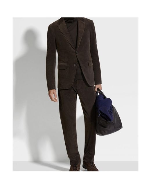 Zegna Black Cashco Single-Breasted Jacket for men