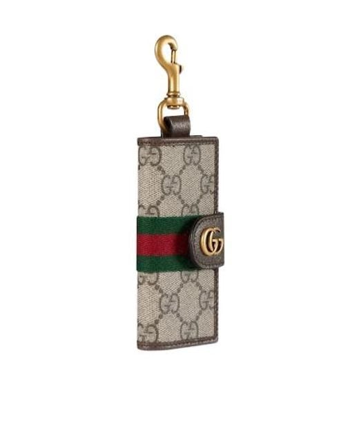 Gucci White Hook Closure Ophidia Key Case