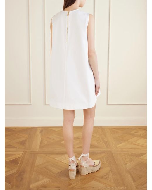 Stella McCartney White Denim Mini Dress