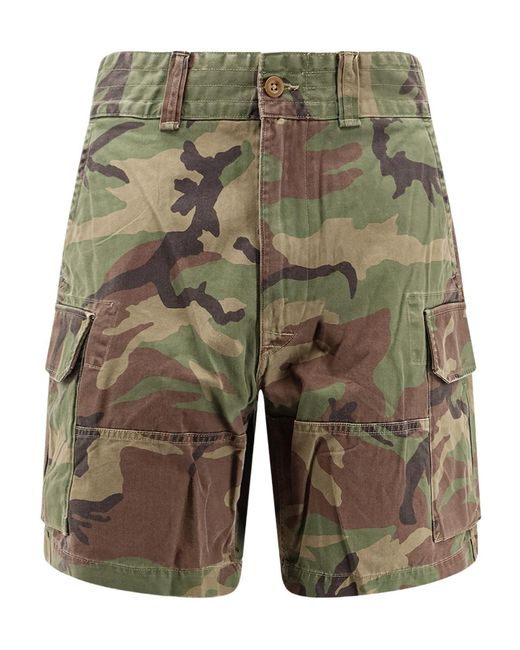Polo Ralph Lauren Green Cargo Camouflage Trousers for men